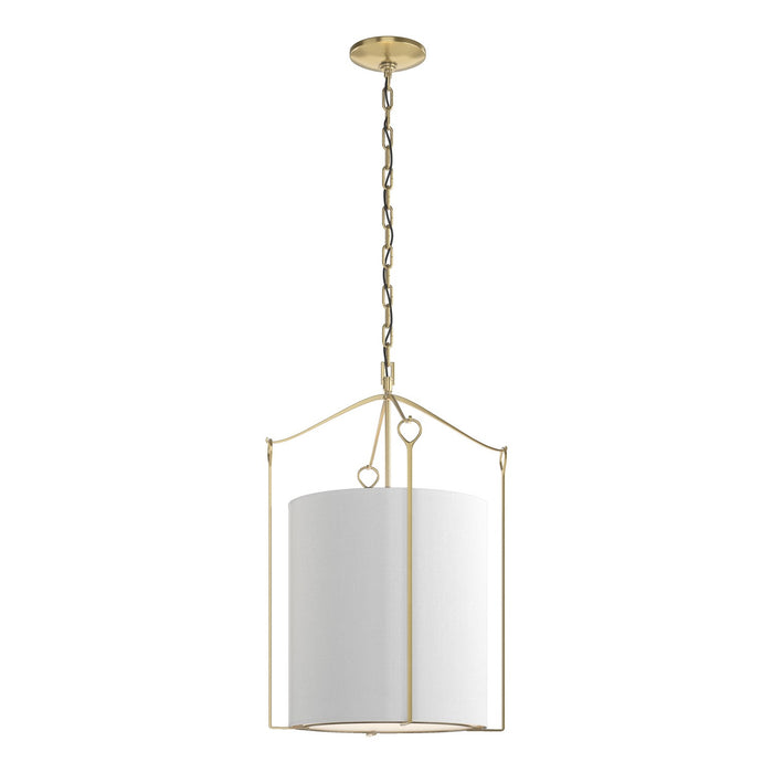 Hubbardton Forge 104260-SKT-86-SF1509 Three Light Pendant, Modern Brass