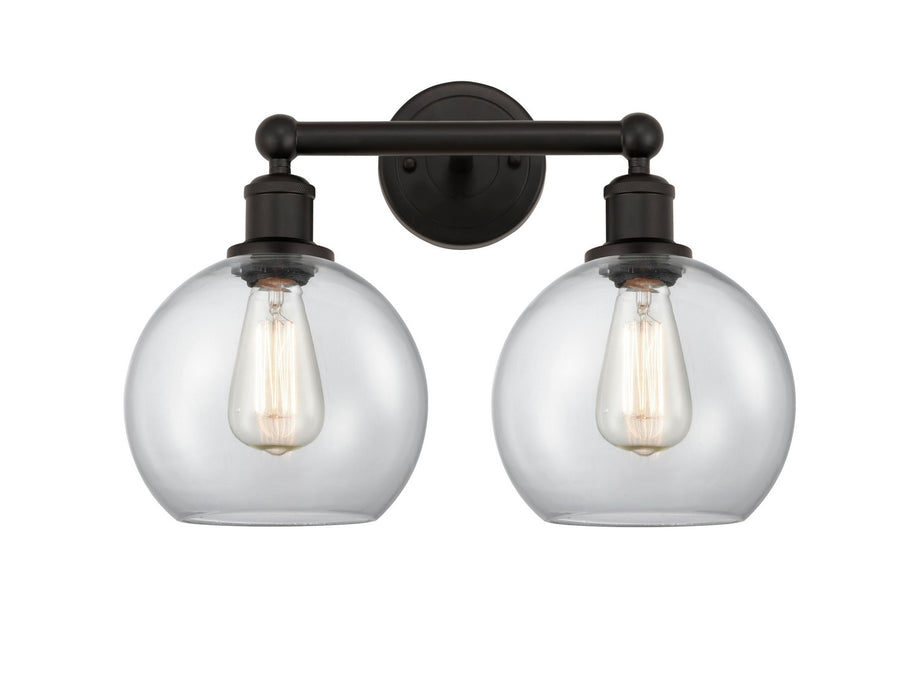 Innovations 616-2W-OB-G122-8 Two Light Bath Vanity, Oil Rubbed Bronze