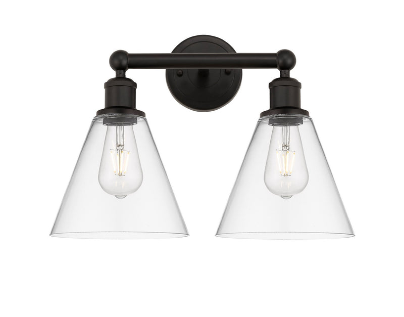 Innovations 616-2W-OB-GBC-82 Two Light Bath Vanity, Oil Rubbed Bronze