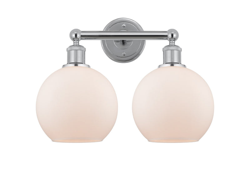 Innovations 616-2W-PC-G121-8 Two Light Bath Vanity, Polished Chrome