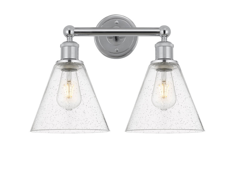 Innovations 616-2W-PC-GBC-84 Two Light Bath Vanity, Polished Chrome