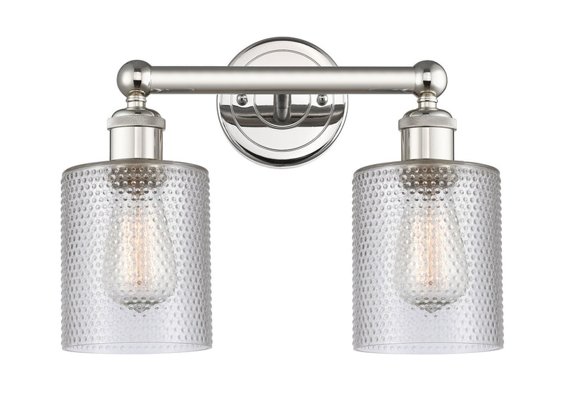 Innovations 616-2W-PN-G112 Two Light Bath Vanity, Polished Nickel