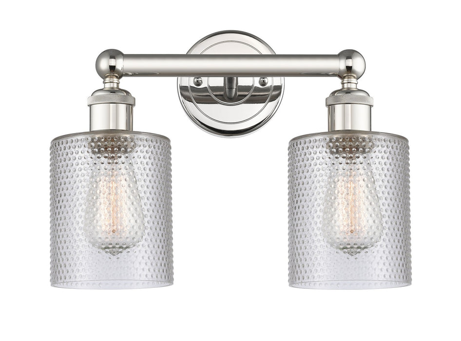 Innovations 616-2W-PN-G112 Two Light Bath Vanity, Polished Nickel