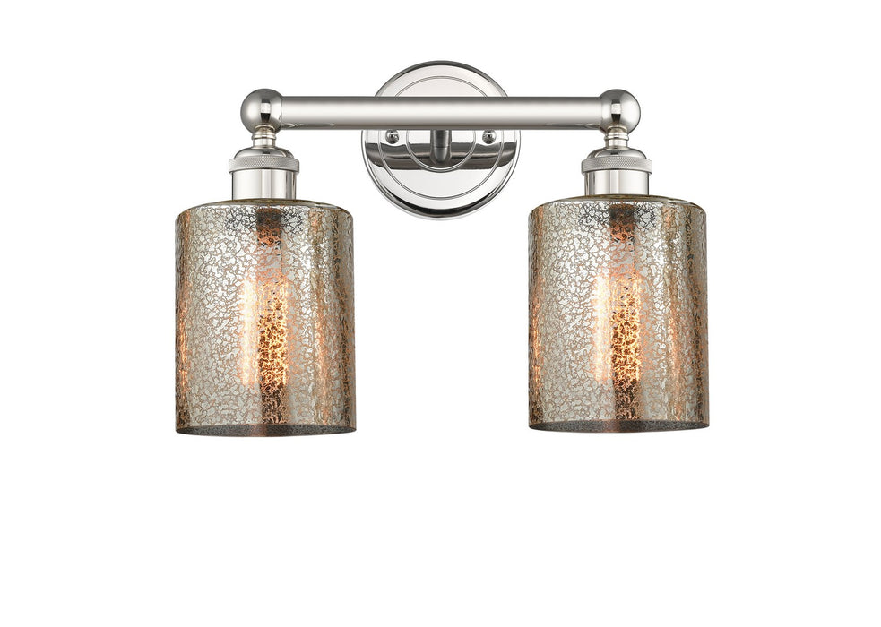 Innovations 616-2W-PN-G116 Two Light Bath Vanity, Polished Nickel