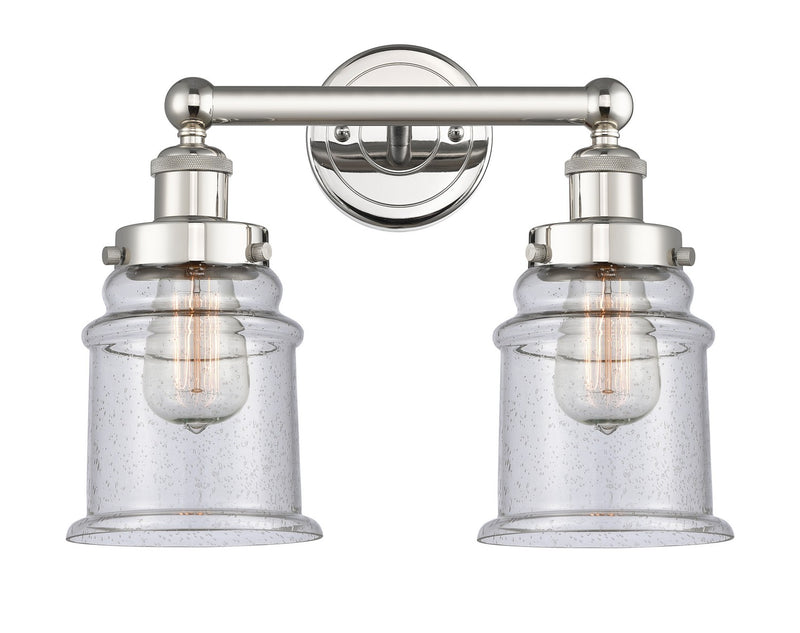 Innovations 616-2W-PN-G184 Two Light Bath Vanity, Polished Nickel