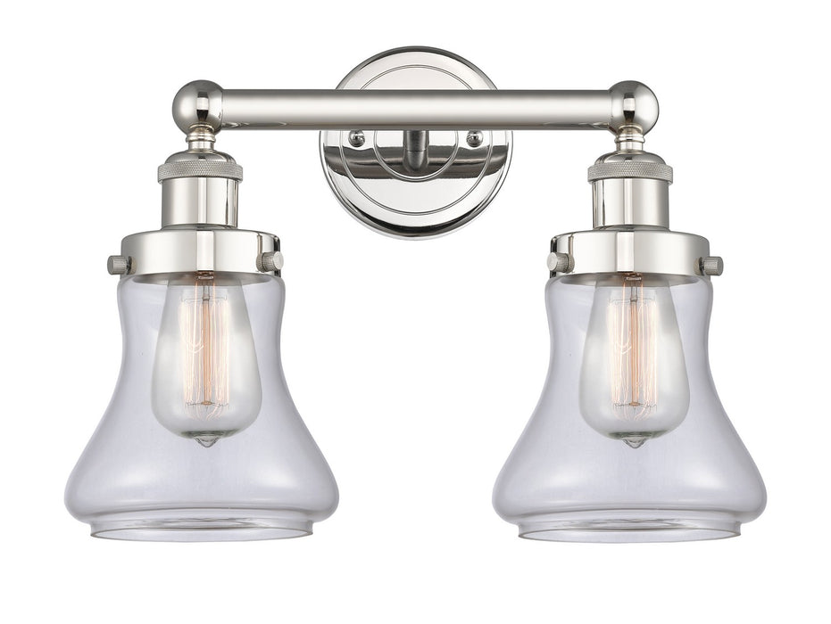 Innovations 616-2W-PN-G192 Two Light Bath Vanity, Polished Nickel