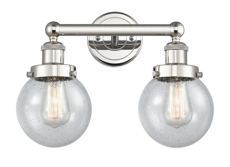 Innovations 616-2W-PN-G204-6 Two Light Bath Vanity, Polished Nickel