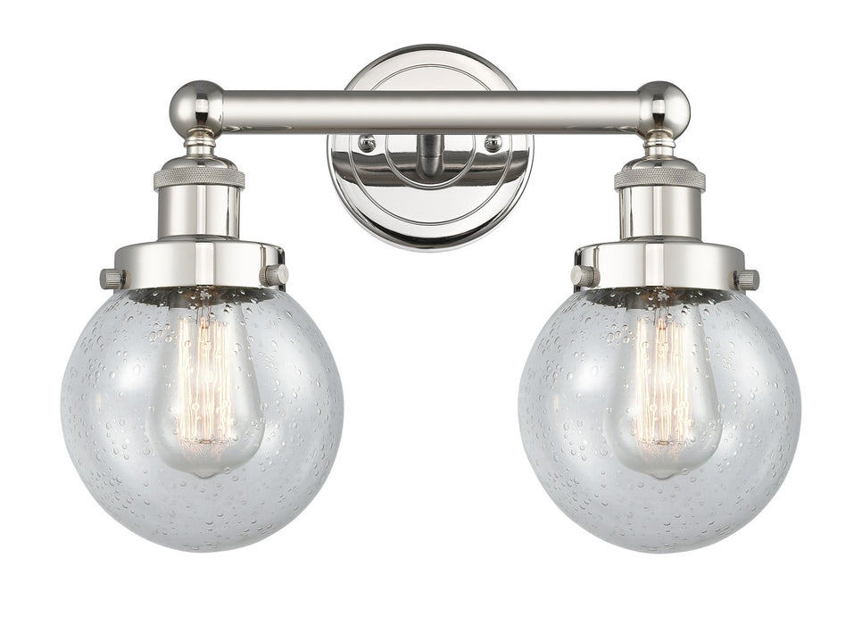 Innovations 616-2W-PN-G204-6 Two Light Bath Vanity, Polished Nickel