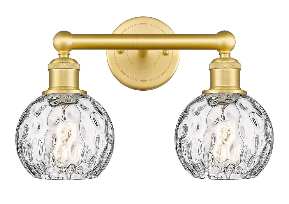 Innovations 616-2W-SG-G1215-6 Two Light Bath Vanity, Satin Gold