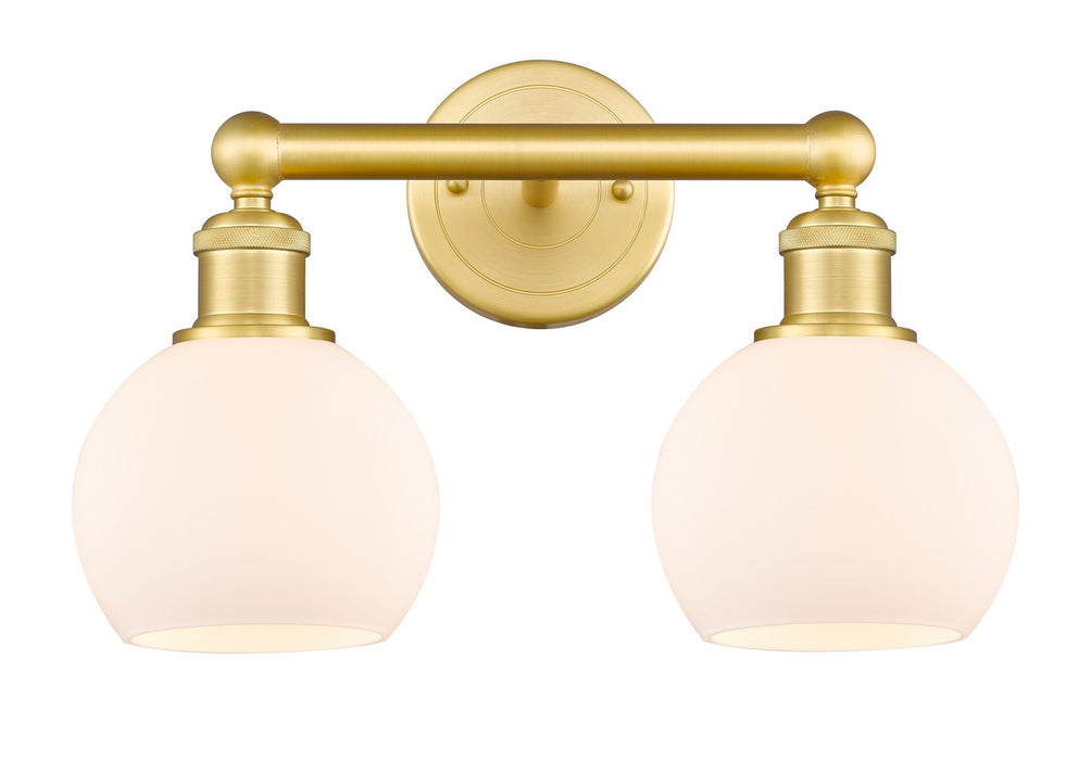 Innovations 616-2W-SG-G121-6 Two Light Bath Vanity, Satin Gold