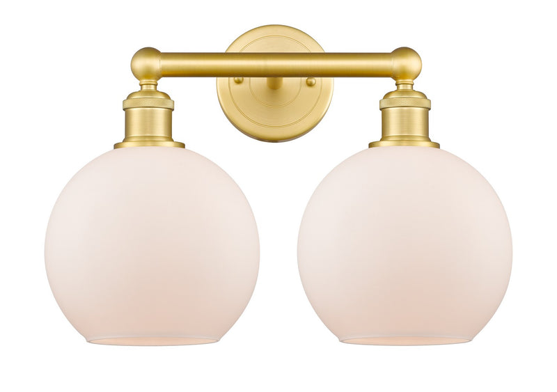 Innovations 616-2W-SG-G121-8 Two Light Bath Vanity, Satin Gold