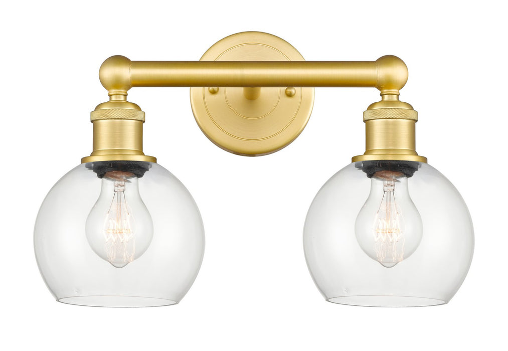 Innovations 616-2W-SG-G122-6 Two Light Bath Vanity, Satin Gold