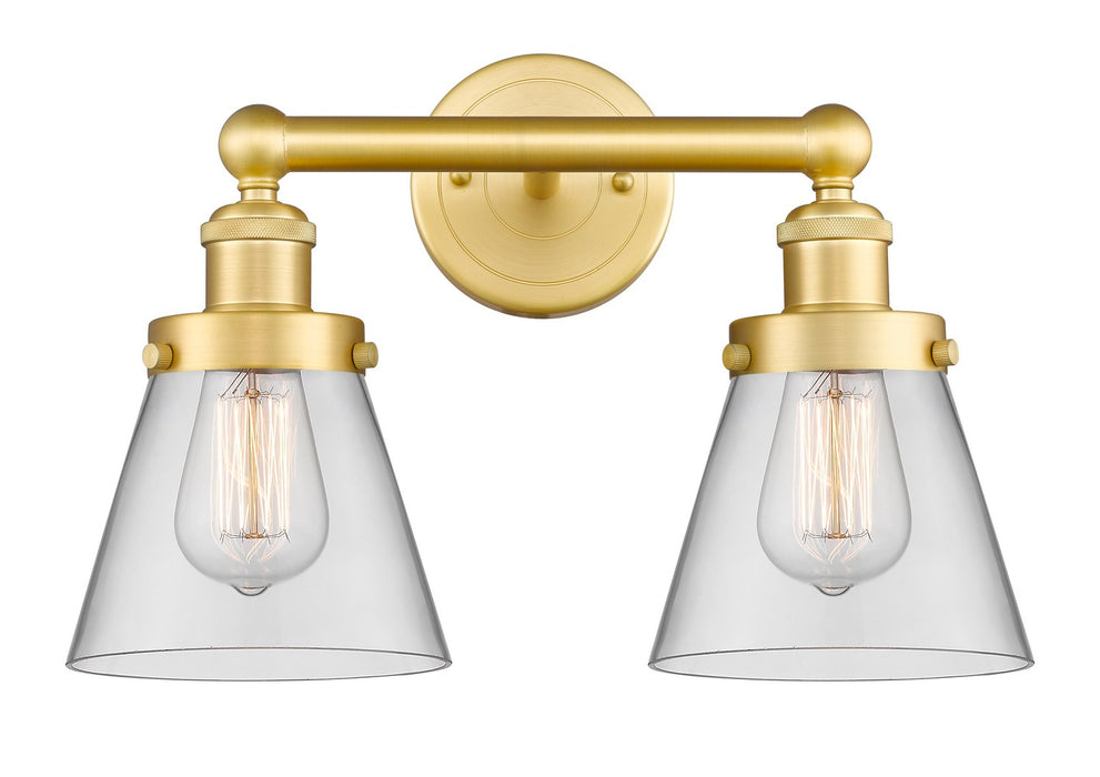 Innovations 616-2W-SG-G62 Two Light Bath Vanity, Satin Gold