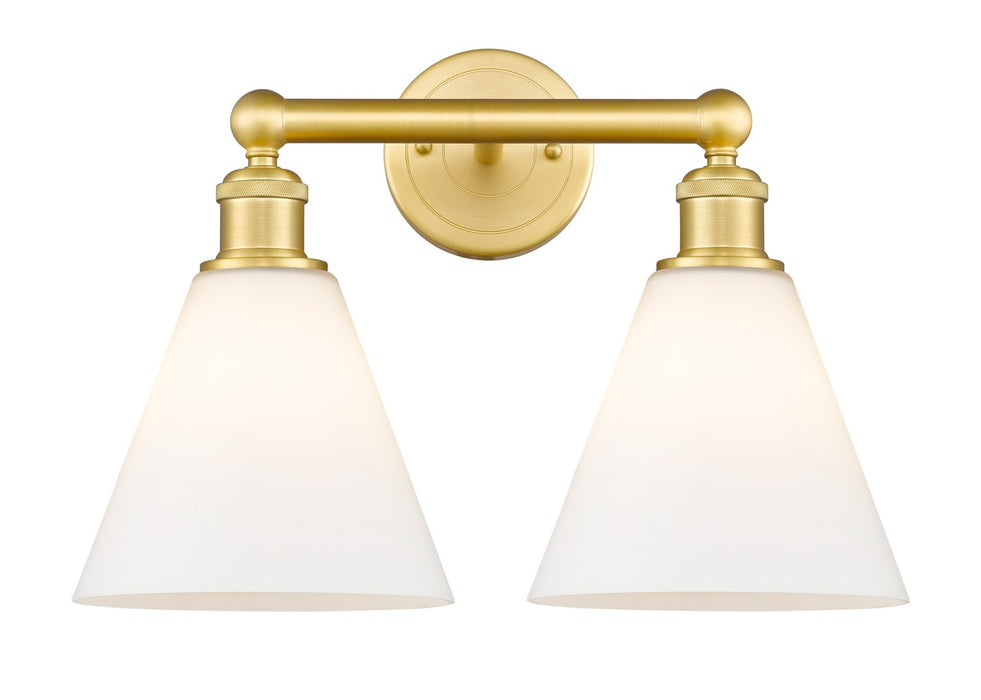 Innovations 616-2W-SG-GBC-81 Two Light Bath Vanity, Satin Gold
