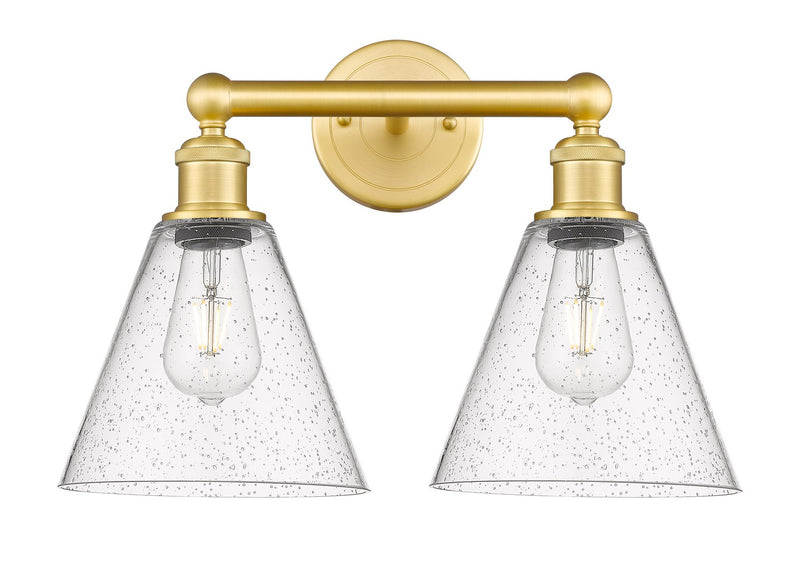 Innovations 616-2W-SG-GBC-84 Two Light Bath Vanity, Satin Gold
