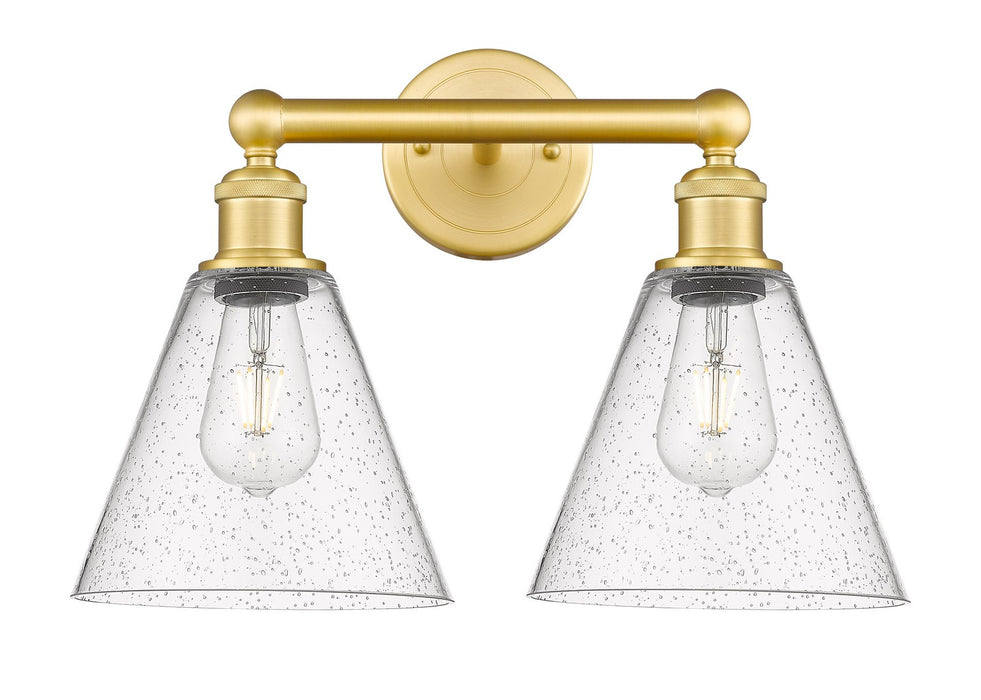 Innovations 616-2W-SG-GBC-84 Two Light Bath Vanity, Satin Gold