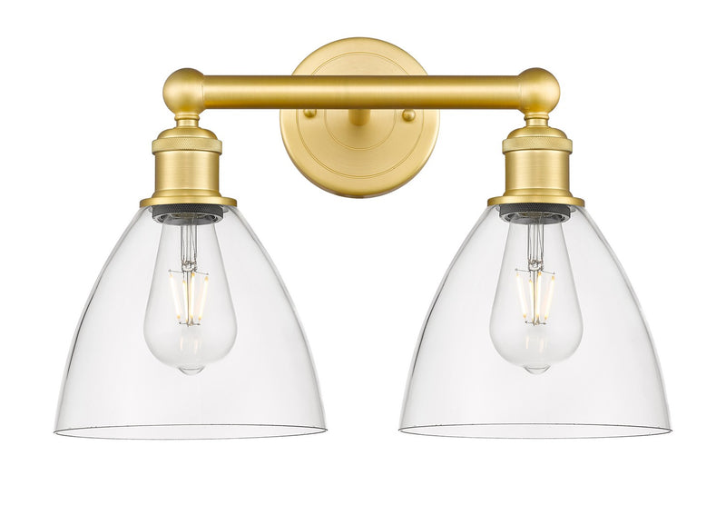 Innovations 616-2W-SG-GBD-752 Two Light Bath Vanity, Satin Gold