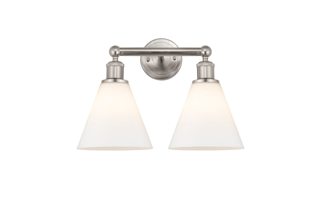 Innovations 616-2W-SN-GBC-81 Two Light Bath Vanity, Satin Nickel