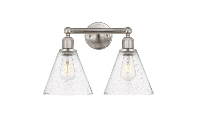Innovations 616-2W-SN-GBC-84 Two Light Bath Vanity, Satin Nickel