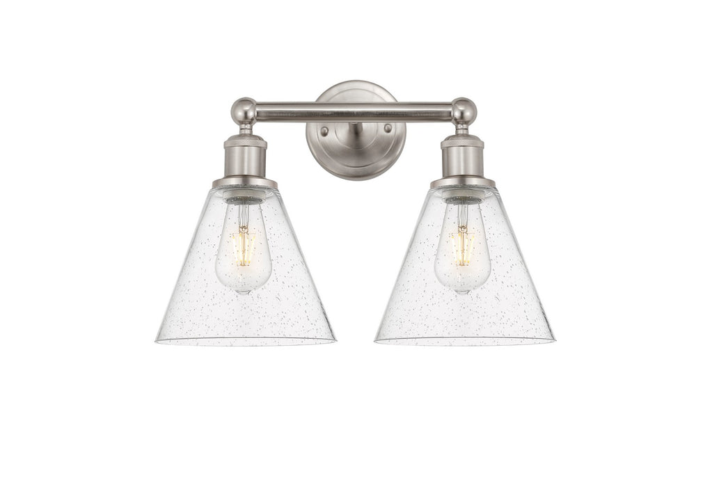 Innovations 616-2W-SN-GBC-84 Two Light Bath Vanity, Satin Nickel
