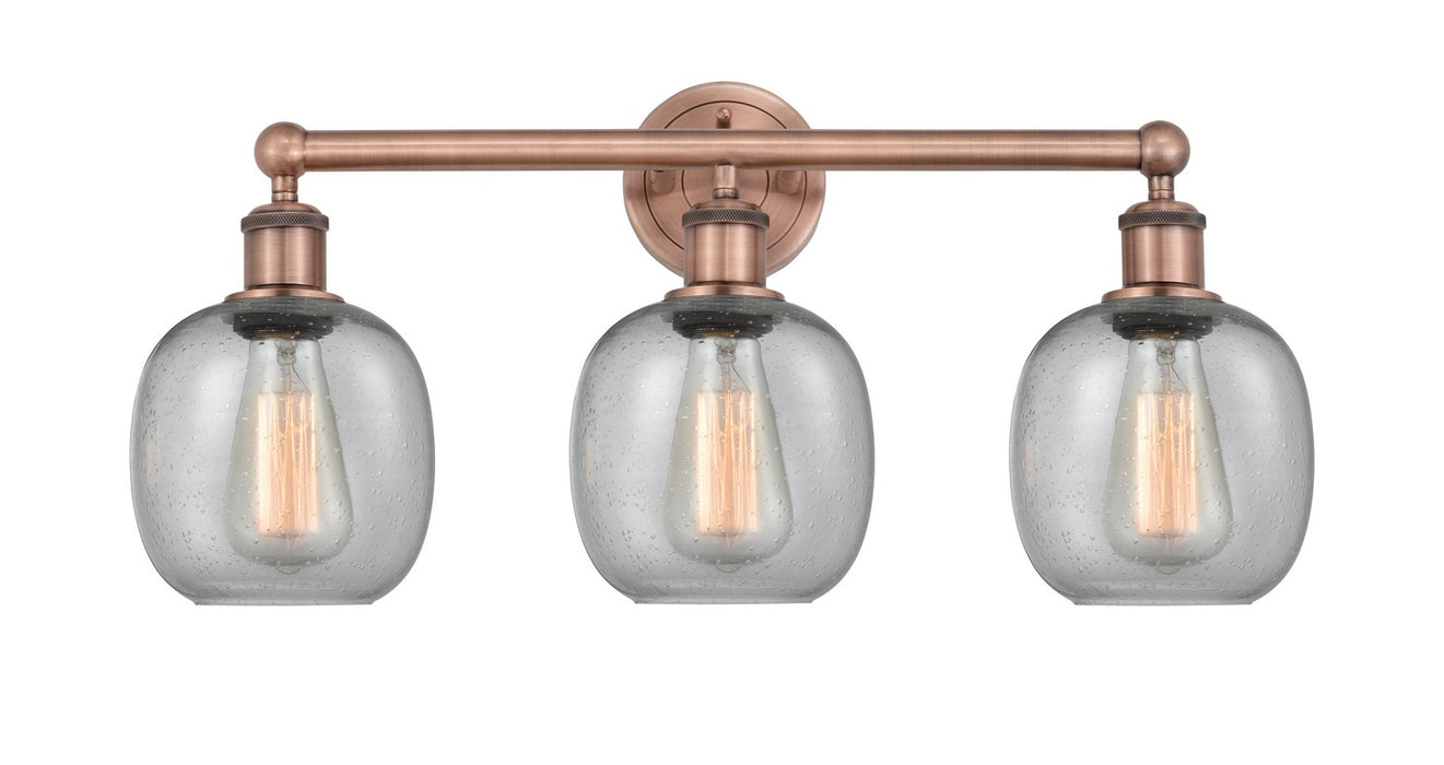 Innovations 616-3W-AC-G104 Three Light Bath Vanity, Antique Copper