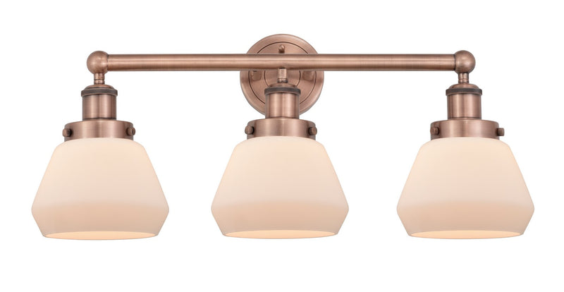 Innovations 616-3W-AC-G171 Three Light Bath Vanity, Antique Copper