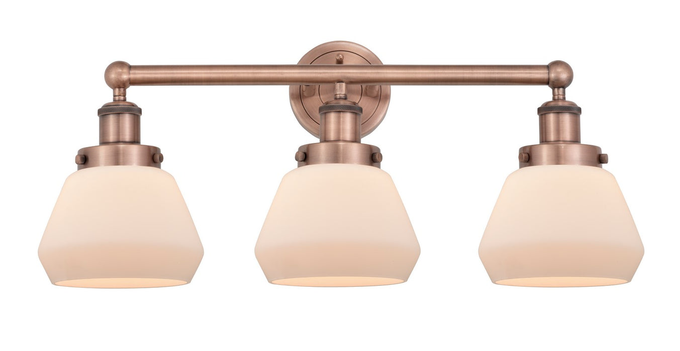 Innovations 616-3W-AC-G171 Three Light Bath Vanity, Antique Copper