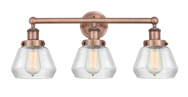 Innovations 616-3W-AC-G172 Three Light Bath Vanity, Antique Copper