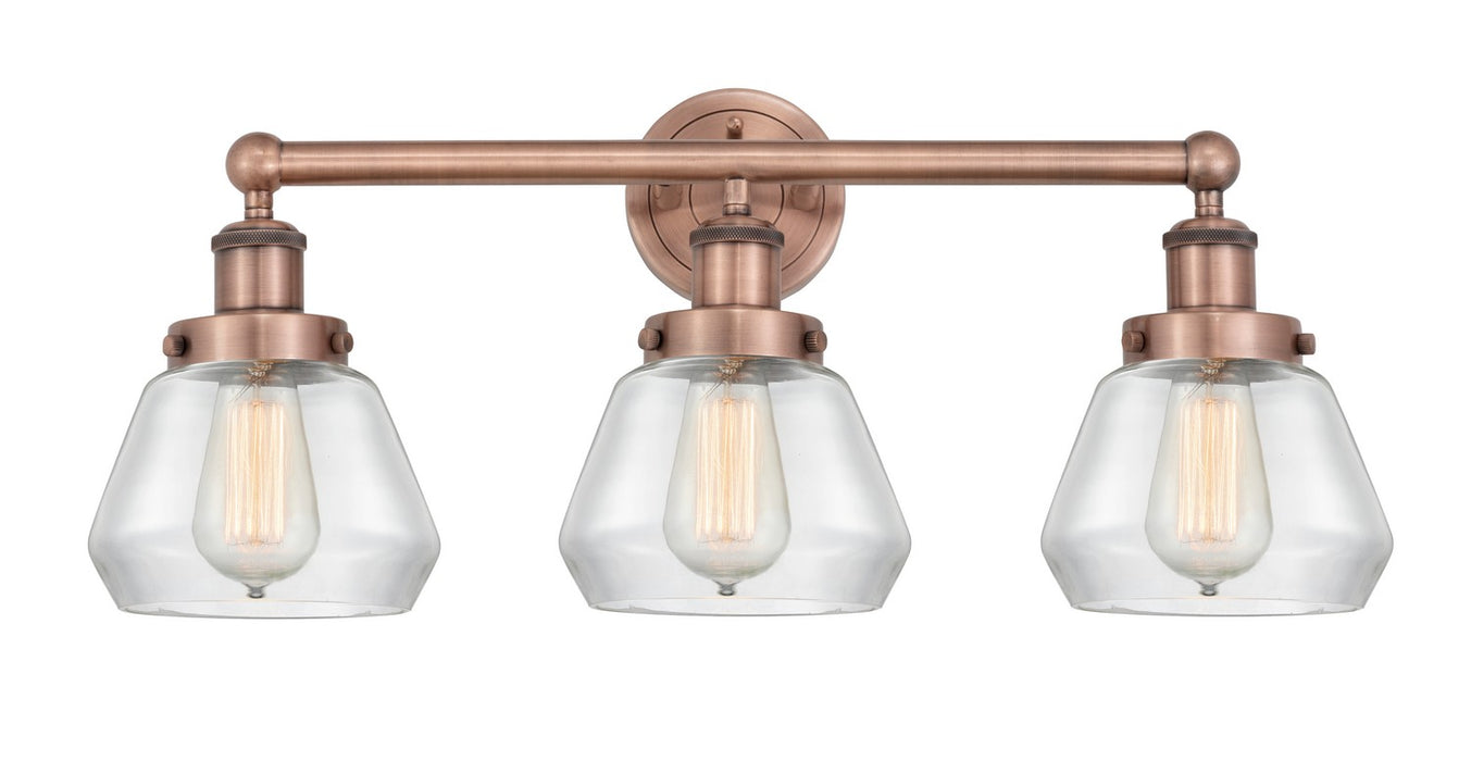 Innovations 616-3W-AC-G172 Three Light Bath Vanity, Antique Copper