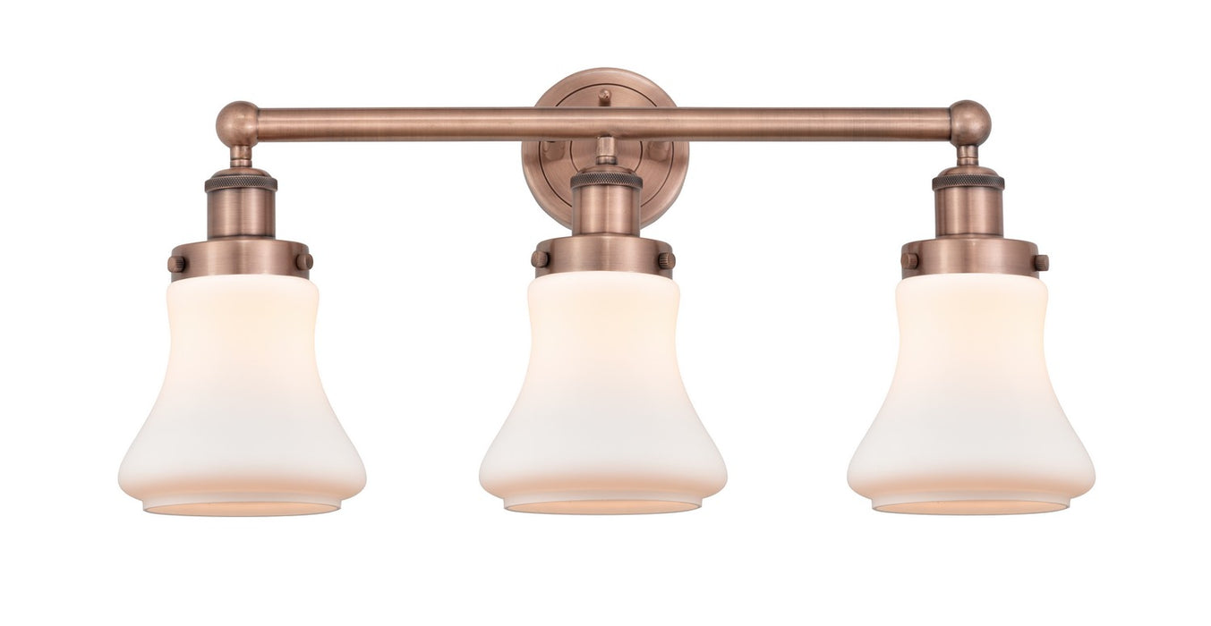 Innovations 616-3W-AC-G191 Three Light Bath Vanity, Antique Copper