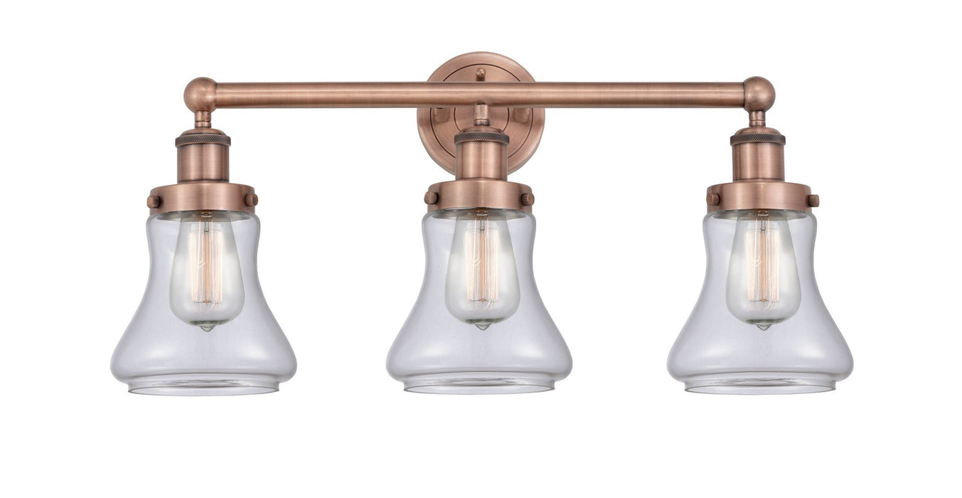 Innovations 616-3W-AC-G192 Three Light Bath Vanity, Antique Copper