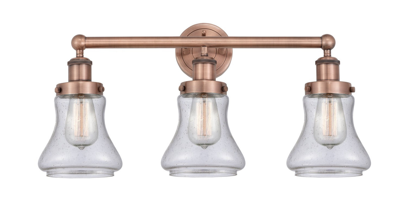 Innovations 616-3W-AC-G194 Three Light Bath Vanity, Antique Copper