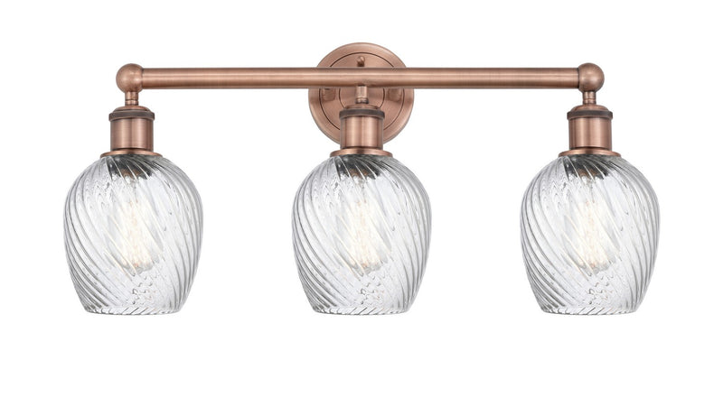 Innovations 616-3W-AC-G292 Three Light Bath Vanity, Antique Copper