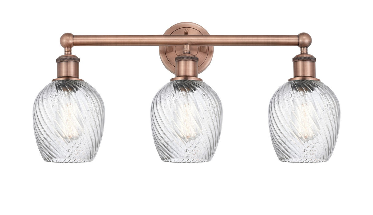 Innovations 616-3W-AC-G292 Three Light Bath Vanity, Antique Copper