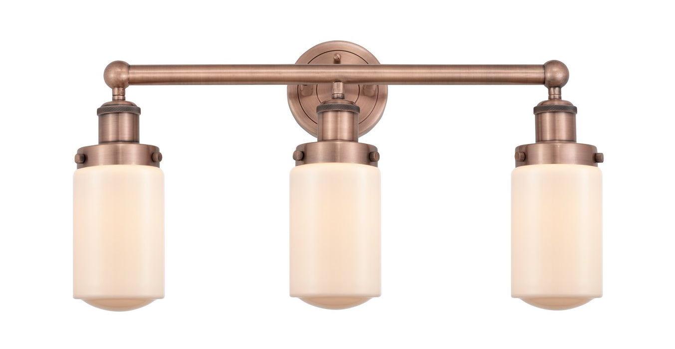 Innovations 616-3W-AC-G311 Three Light Bath Vanity, Antique Copper
