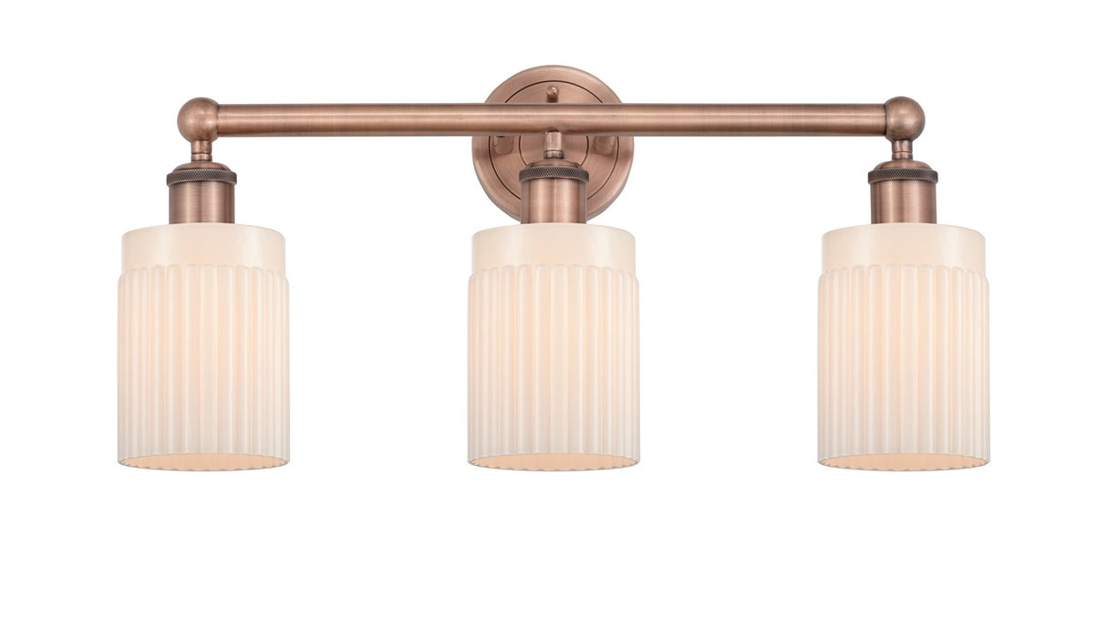 Innovations 616-3W-AC-G341 Three Light Bath Vanity, Antique Copper