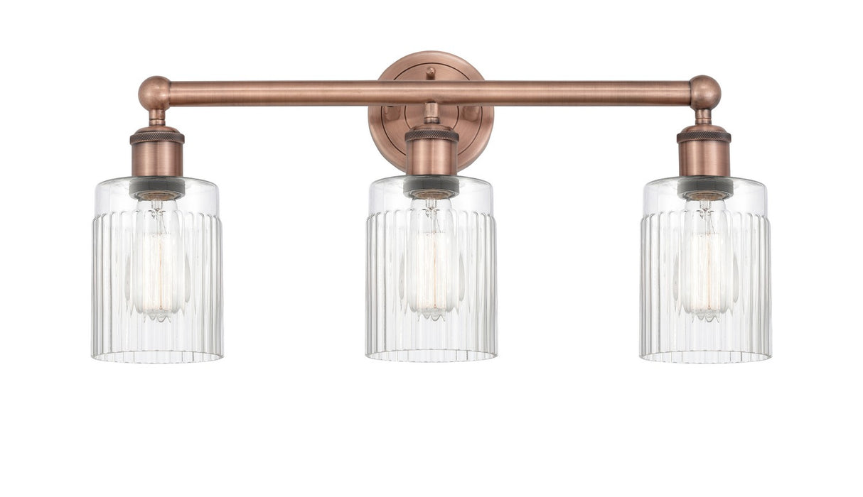 Innovations 616-3W-AC-G342 Three Light Bath Vanity, Antique Copper