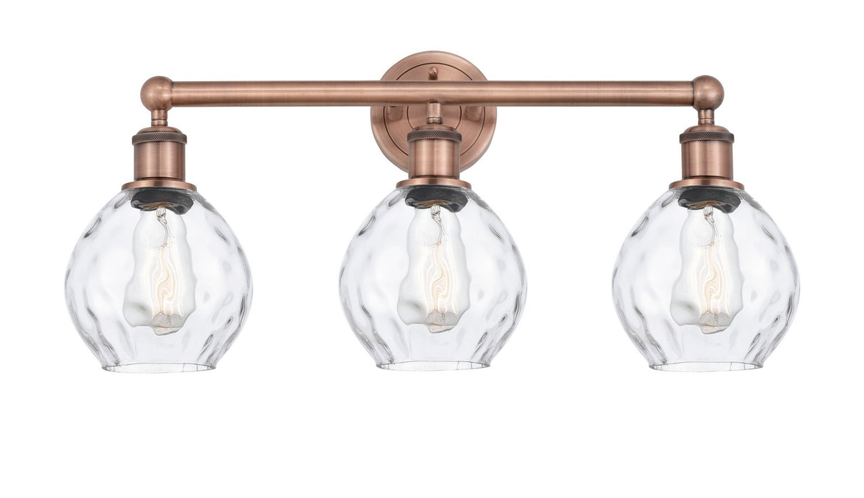 Innovations 616-3W-AC-G362 Three Light Bath Vanity, Antique Copper