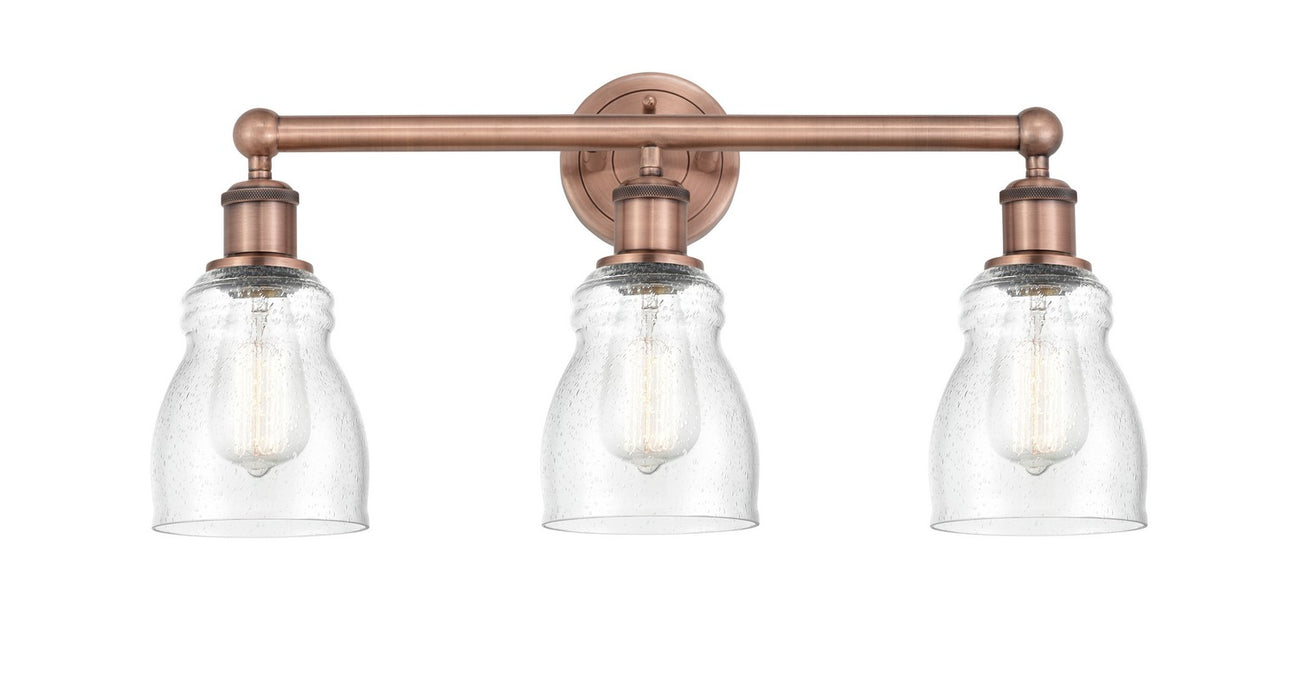 Innovations 616-3W-AC-G394 Three Light Bath Vanity, Antique Copper