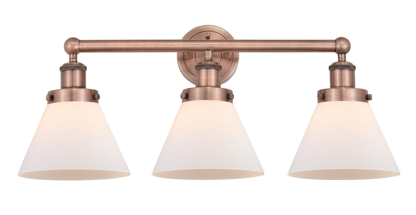 Innovations 616-3W-AC-G41 Three Light Bath Vanity, Antique Copper