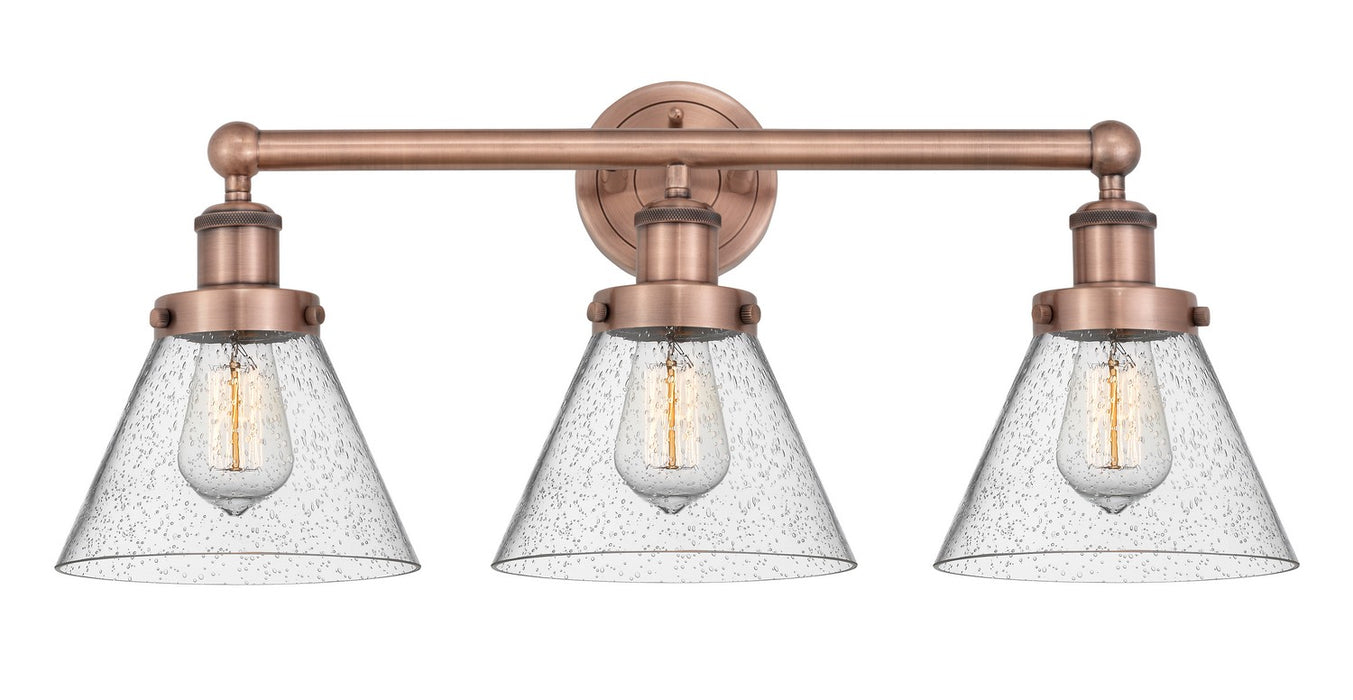 Innovations 616-3W-AC-G44 Three Light Bath Vanity, Antique Copper