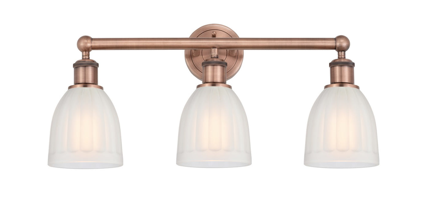 Innovations 616-3W-AC-G441 Three Light Bath Vanity, Antique Copper