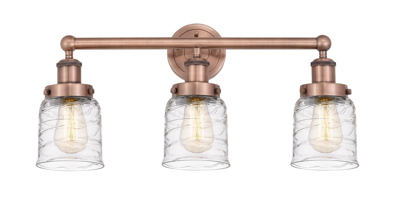 Innovations 616-3W-AC-G513 Three Light Bath Vanity, Antique Copper