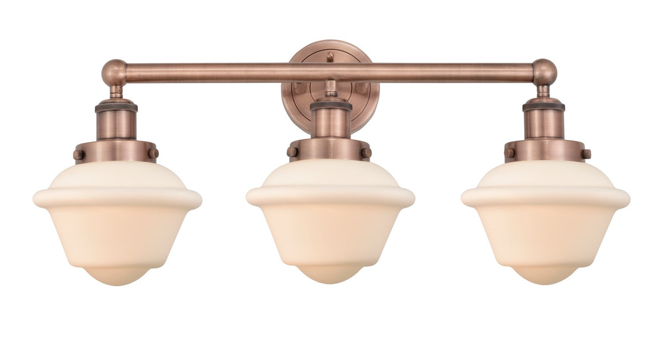 Innovations 616-3W-AC-G531 Three Light Bath Vanity, Antique Copper