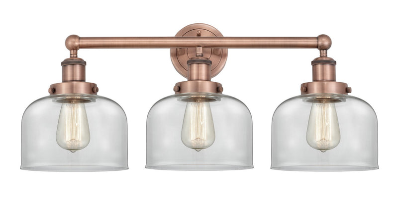 Innovations 616-3W-AC-G72 Three Light Bath Vanity, Antique Copper