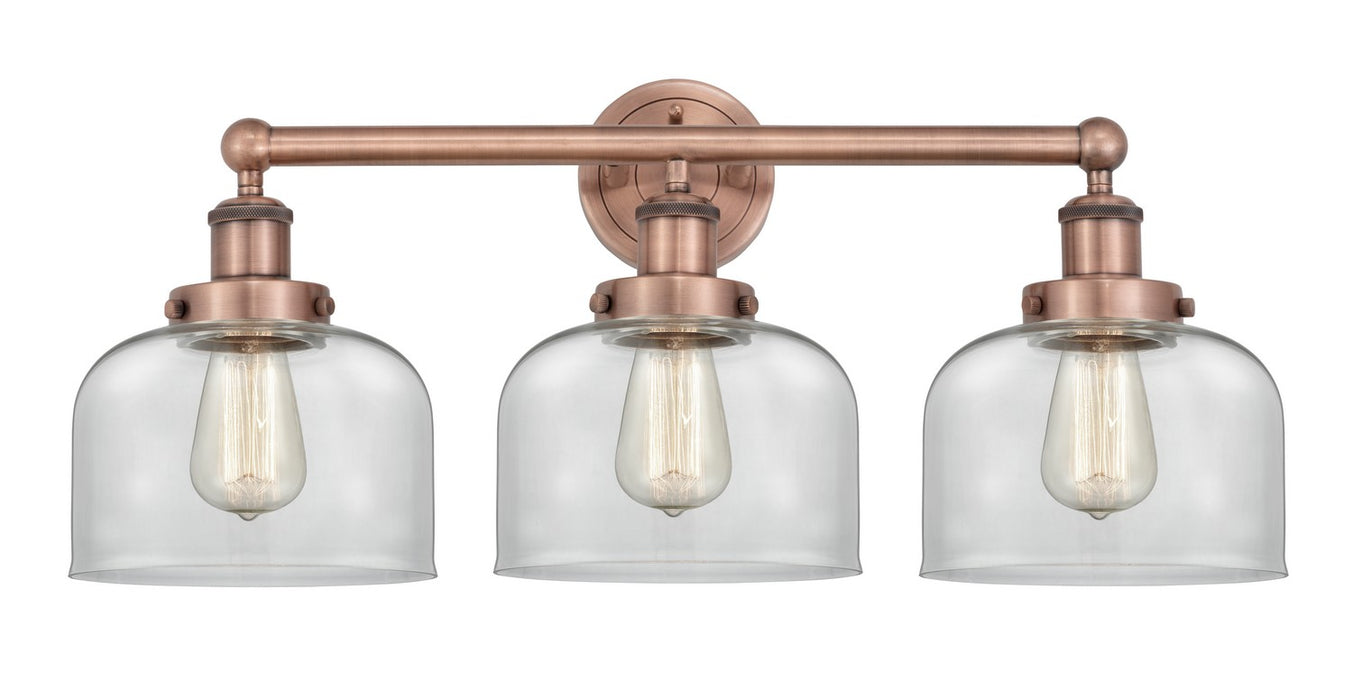 Innovations 616-3W-AC-G72 Three Light Bath Vanity, Antique Copper