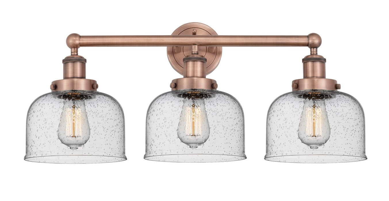 Innovations 616-3W-AC-G74 Three Light Bath Vanity, Antique Copper