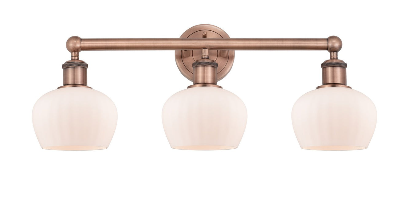 Innovations 616-3W-AC-G91 Three Light Bath Vanity, Antique Copper