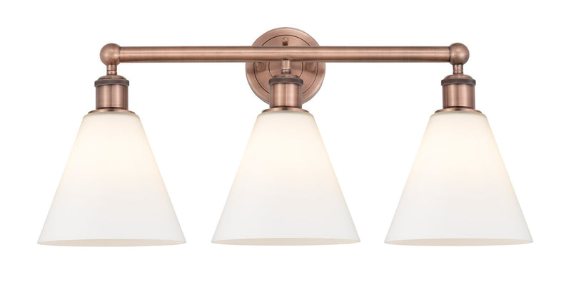 Innovations 616-3W-AC-GBC-81 Three Light Bath Vanity, Antique Copper