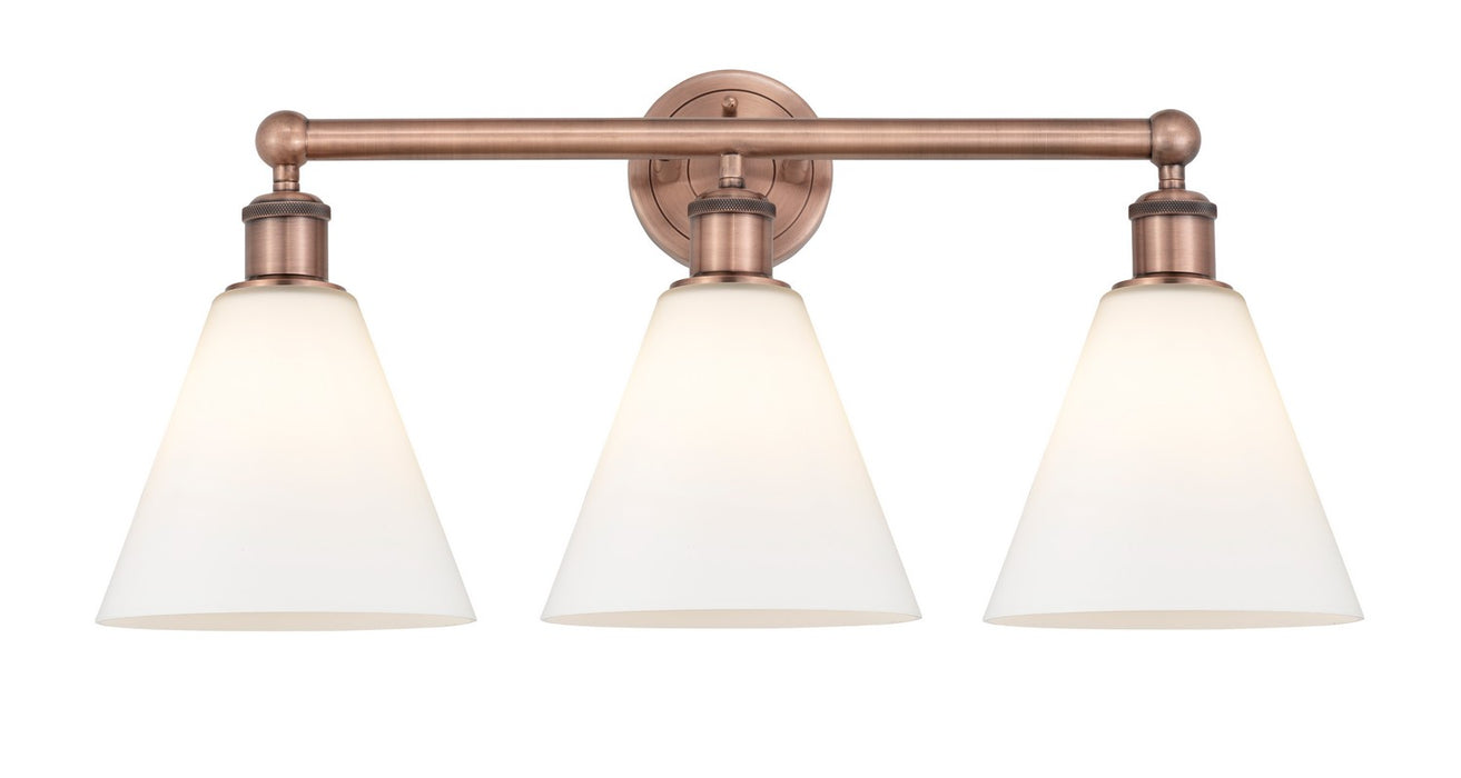 Innovations 616-3W-AC-GBC-81 Three Light Bath Vanity, Antique Copper